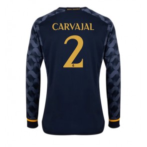 Real Madrid Daniel Carvajal #2 Udebanetrøje 2023-24 Lange ærmer